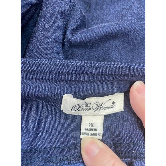 The Pioneer Woman’s Pull-On Millennium Size XL Ankle Denim Front Pocket Pants - Picture 3 of 8